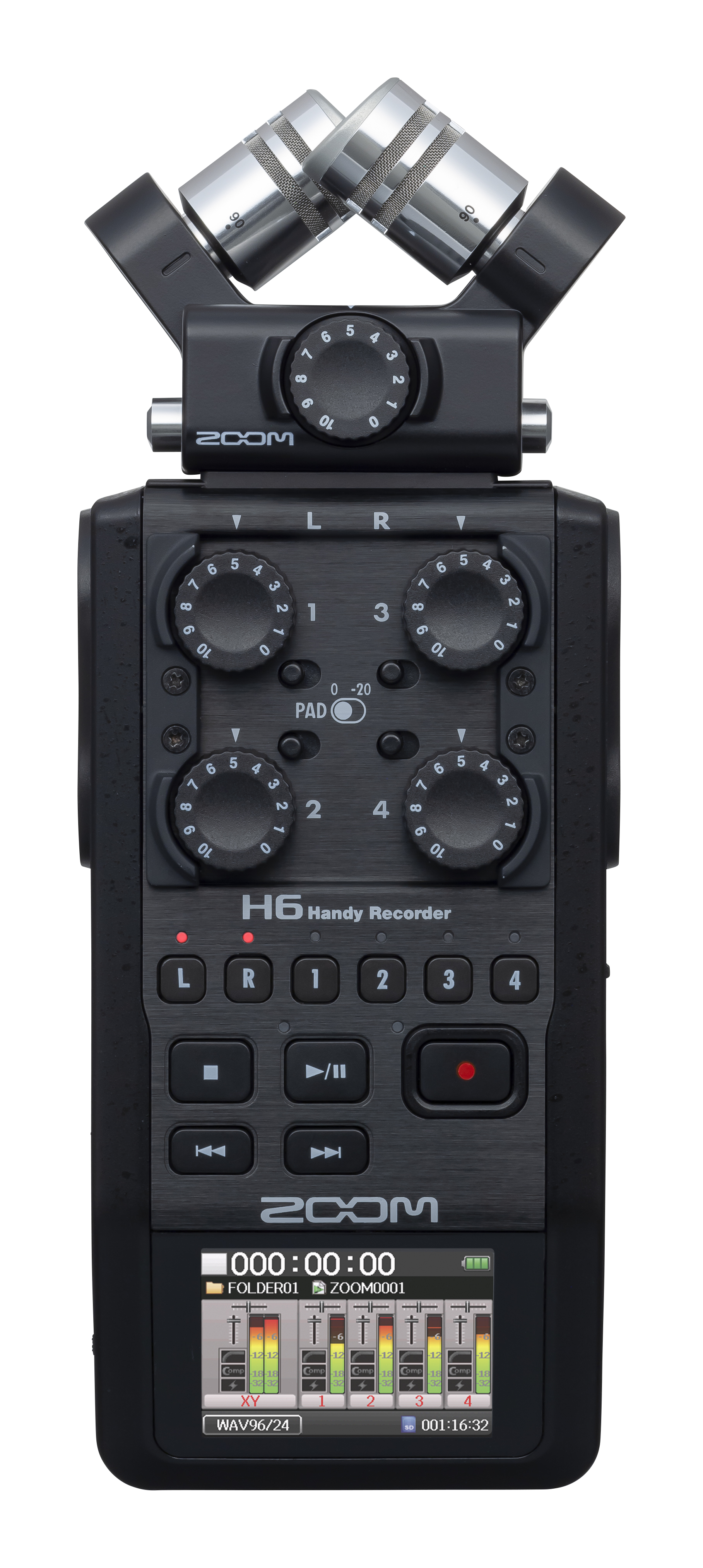 Zoom H6 Recorder (All Black)